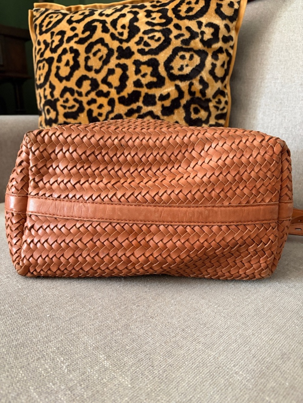 Madewell Woven Leather Tote in Tan - Picture 3 of 9